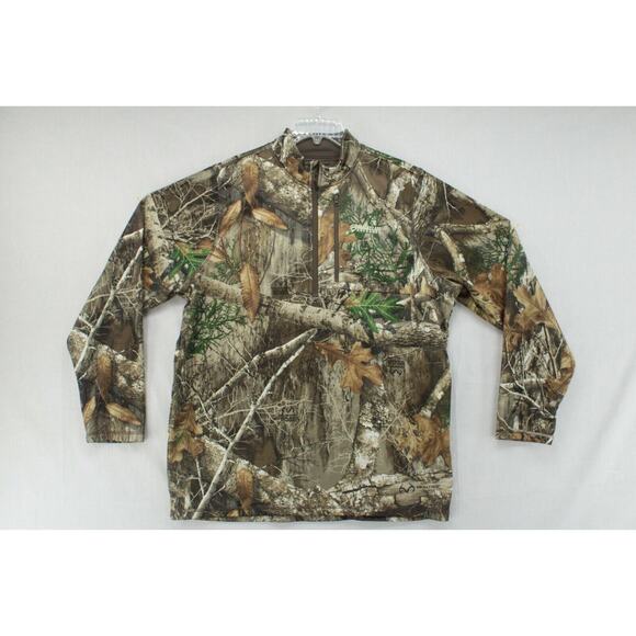 Magellan Other - Magellan Outdoors Hunt Gear 1/4 Zip Pullover Men's Size L RealTree Camo